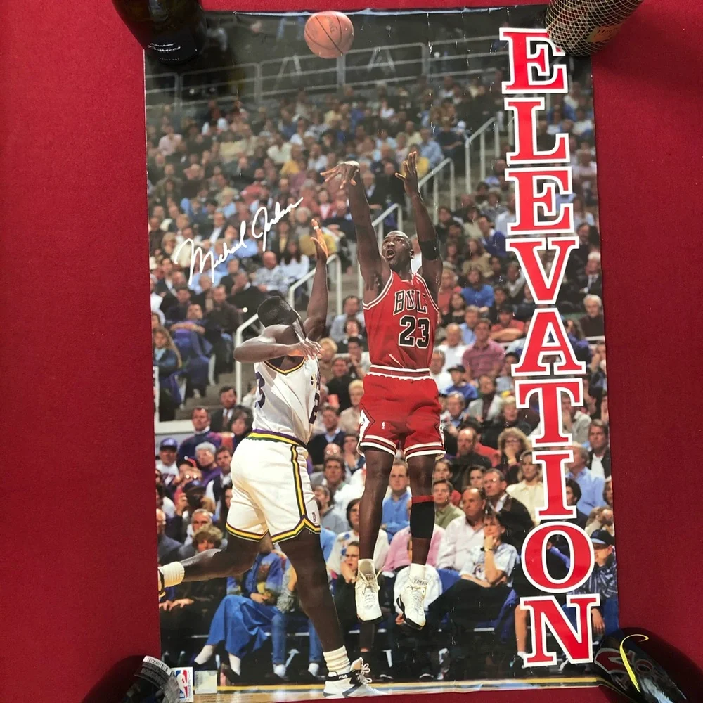 Vintage Michael Jordan ELEVATION Poster Chicago Bulls
